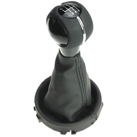 Newtown2700-parts Gear Stick Knob + Black Stitching Gear Stick Gaiter + Frame Compatible / Replacement Part for Mini Cooper Country Clubman Convertible F54 F55 F56 F57 F60 6 Speed