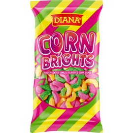 Diana Corn Brights, Sugar Coated Vanilla Flavored Corn Snack, 4.51 Oz