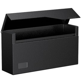 Uniclife Wall Mount Mailbox for Outside, Large Metal Mail Box for Home, Heavy Duty Modern Post Box Letters Drop Box for Outdoor Office (No Lock)