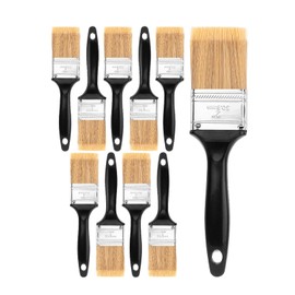 Bates- Paint Brushes, 2-Inch, 10 Pack, Plastic Handle Flat Paint Brushes for Walls and Furniture