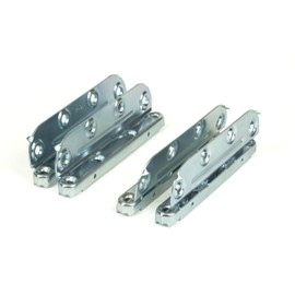 Gedotec Bed Fitting Bed Connector Fitting Slatted Frame Furniture Connector for Screwing Height 130 mm Hanging Connector for Sturdy Bed Constructions 1 Set Furniture Fittings Hanging Fitting 8 Pieces