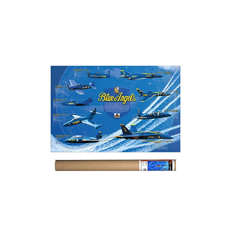 EuroGraphics US Navy Blue Angels Poster, 36 x 24 inch