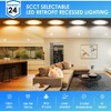ANWIO 4Inch 5CCT LED Recessed Lighting,E26 7W 700LM Dimmable IC