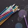 BAZIC Metallic Colored Pencils 12 Shimmering Shades Pre-Sharpened Pencil Set