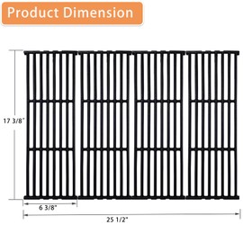 Zemibi SN6021 SA1081 Grill Replacement Parts for Broil King Baron 320, 340, 420, 440, 490, 540, 590, 9211-64, 9211-67, 9215-54, 9215-57, 9221-54, 9221-64, Grill Heat Plate, Burner Tube, Grill Grate