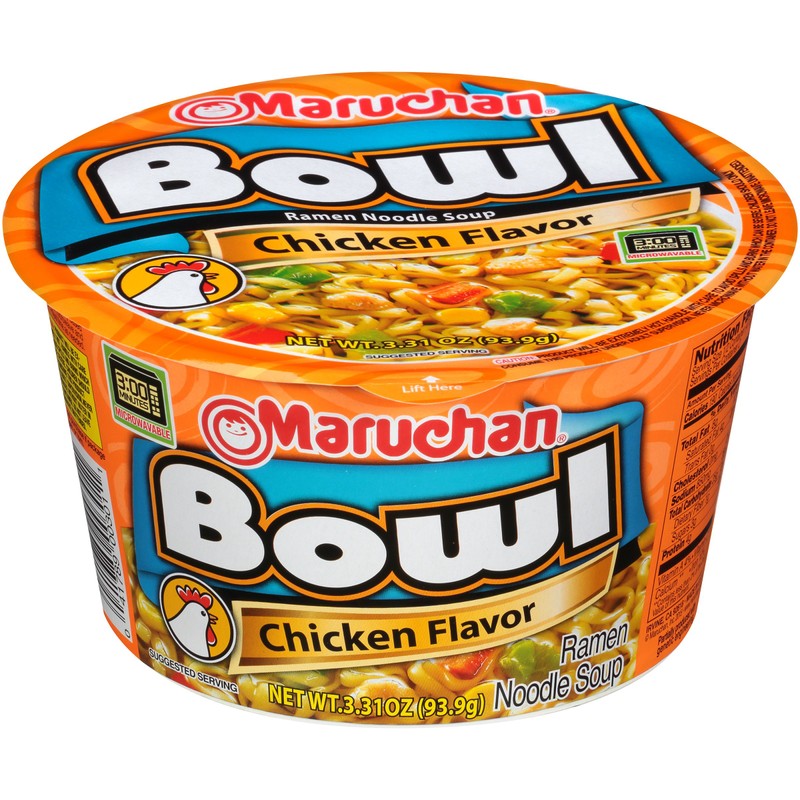 Maruchan Bowl Chicken, 3.31 Oz, Pack of 6