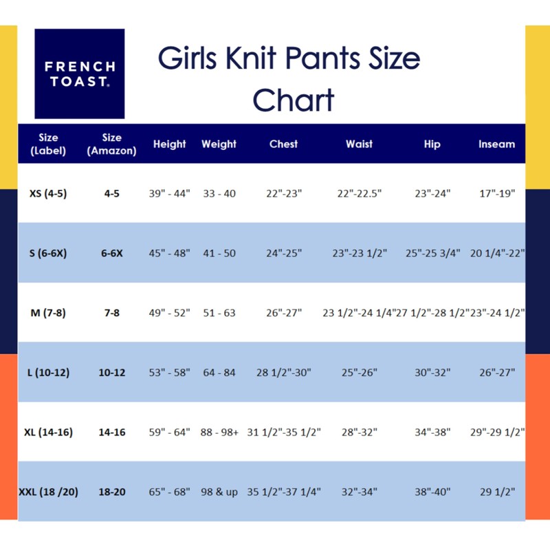 French Toast girls Solid Leggings, Navy, 4 US