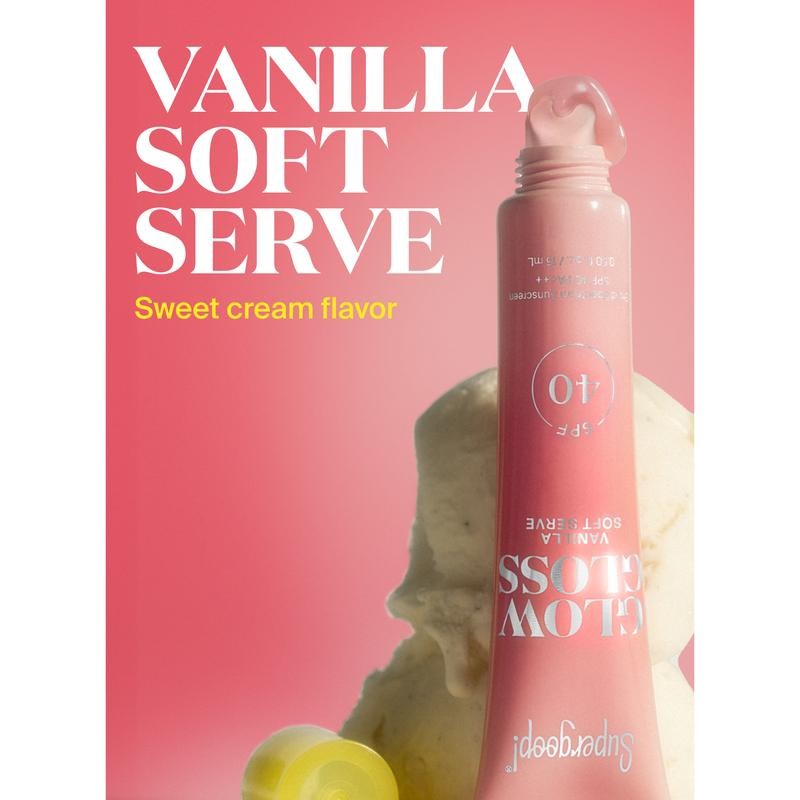 Glow Gloss SPF 40 Lip Balm:_Vanilla Soft Serve