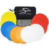 Lusum Pack of 10 Flexible Non Slip Flat Round Rubber