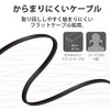 エレコム ステレオイヤホン インナーイヤー型 からまり防止フラットコードY型 14.8mmドライバ 1.2m ブラック EHP-I3510BK
