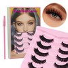 Akara Natural Eyelashes, 7 Pairs, 3D False Eyelashes, Faux Mink