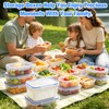 YOUSHEME 4 In 1 Food Storage Container, Fruit Storage Containers