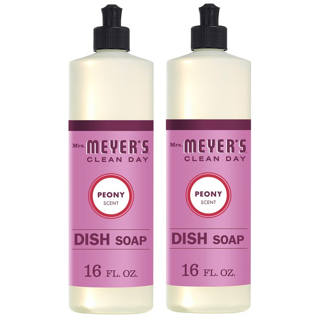 Mrs. Meyer's Clean Day Peony Scent Dish Soap 16 oz (Pack - 2)