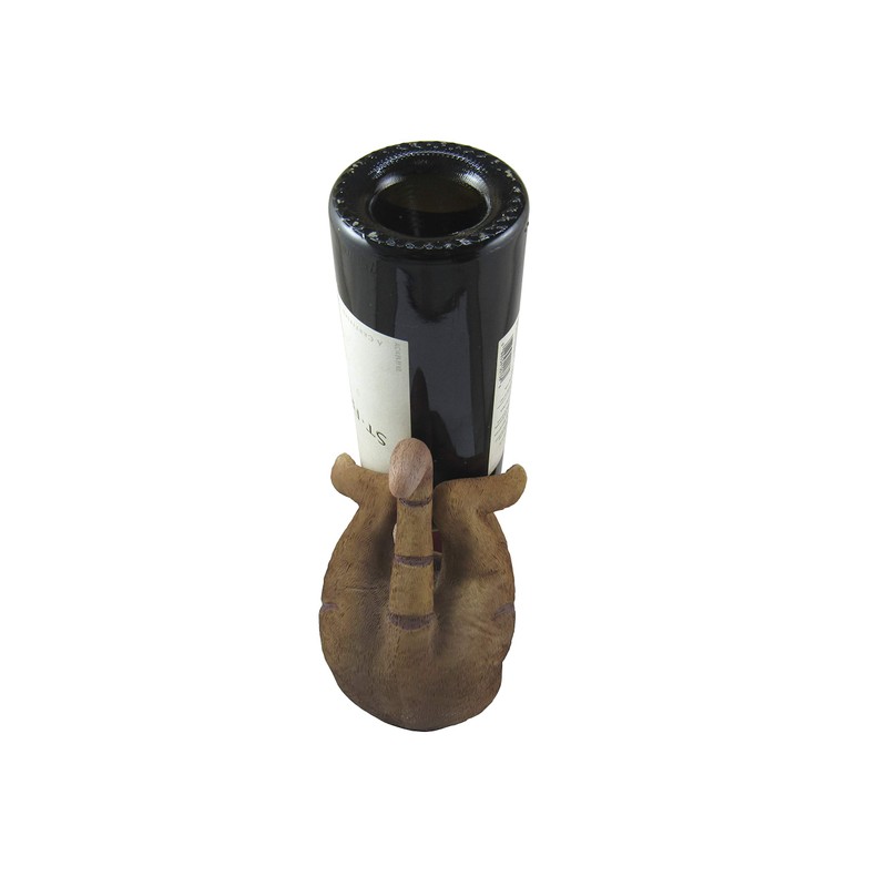 DWK Cat Wine Bottle Holder | Kitchen Countertop Decor |