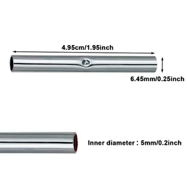 Metal Sleeves Greenhouse Hoops Pack of 30 Connectors for 5 mm Fibreglass Plant Tunnel Silver