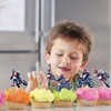 48pcs Motorcycle Happy Birthday Cupcake Toppers