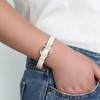 hotoo Leather Bracelet Khaki Circle Wrap Boho Bracelets Cuff Stackable