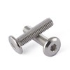SUNXULIMI M6 x 45mm Flat Round Head Hex Socket Cap