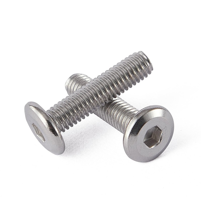 SUNXULIMI M6 x 45mm Flat Round Head Hex Socket Cap