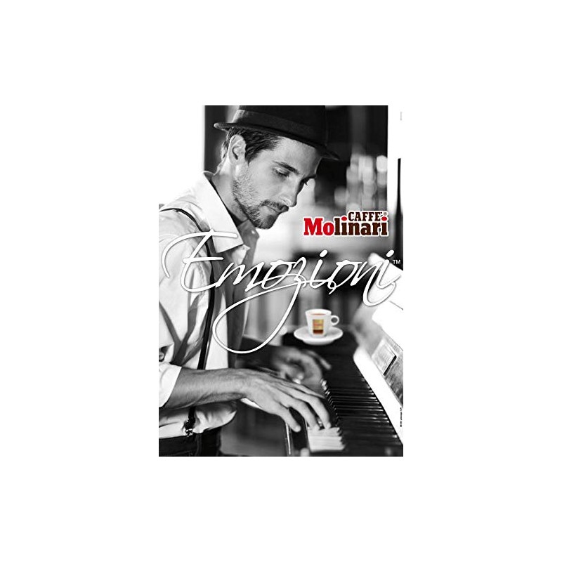 Molinari Rosso Espresso Capsule Aluminum compatible with *Nespresso Machines Imported