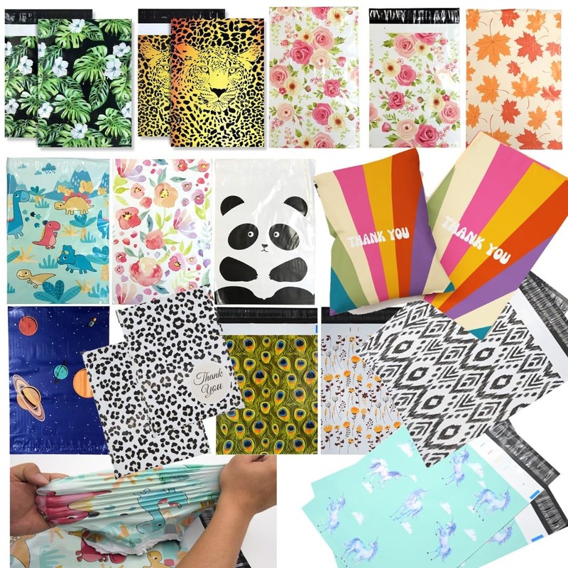 50x Designer Poly Mailer Bag Mailing Postal Bags Gifts Shipping
