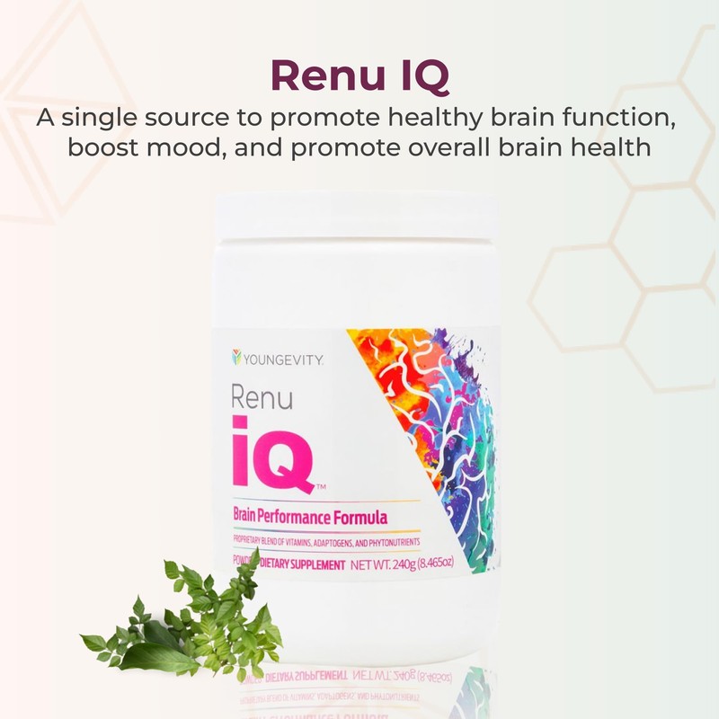 Youngevity Renu iQ™ - Brain Boost, Anti-Aging, Resveratrol Supplement with