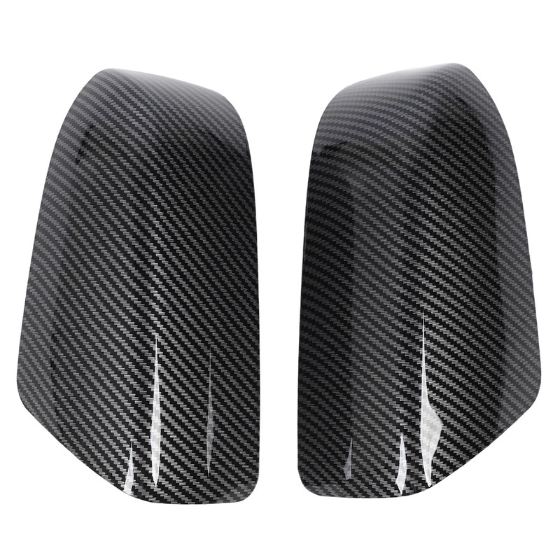 2PCS Side Mirror Cover Left Right Carbon Fiber Pattern 76201