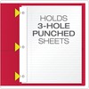 Oxford Two-Pocket Folders w/Fasteners, Red, Letter Size, 25 per Box