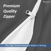 KRISHNA 1 Piece Zipper Fitted Mattress Encasement Sheet, Hotel Quality