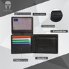 SPARTANO Mens RFID Blocking Wallet with Coin Pocket Wallet with