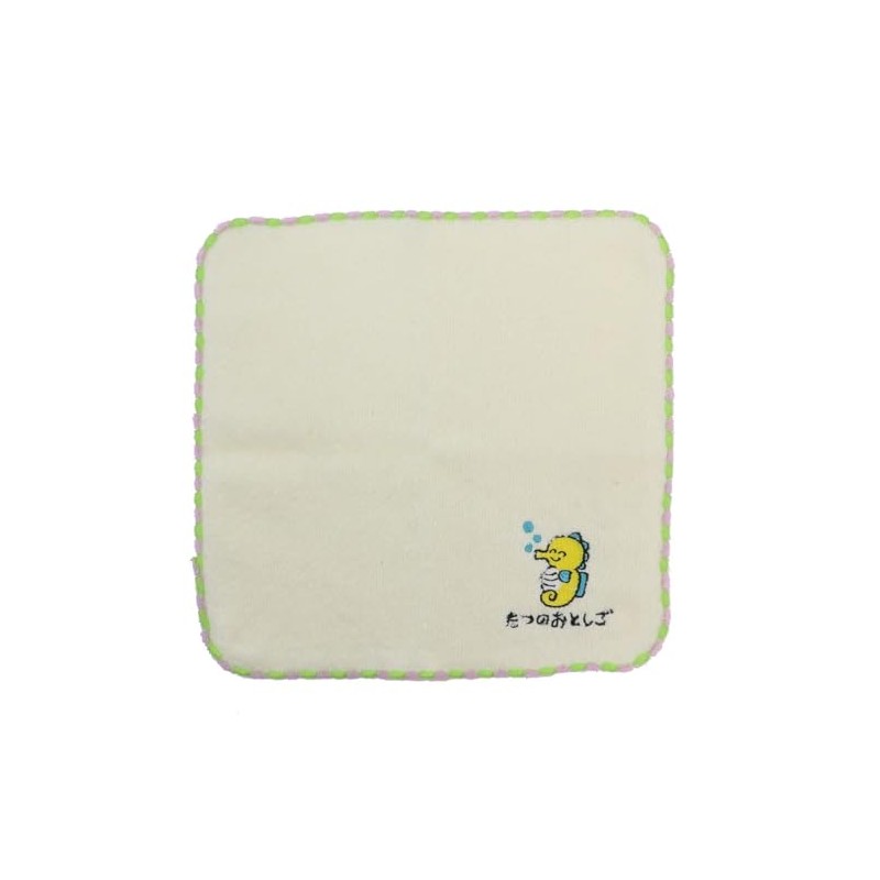 Oekaki Series Mini Towel, One Point Embroidery Handkerchief Towel, Tatsuno