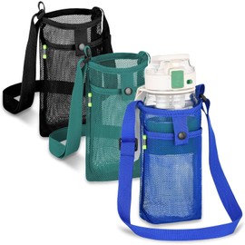 SYOZPXY 3 Water Bottle Holders with Straps, Lightweight Water Bottle Carrier, Bottles Holders with Adjustable Shoulder Straps, Suitable for Hiking, Traveling, Cycling, Fitness