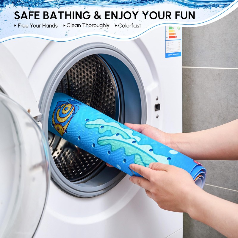 Vannokor Baby Bath Mat for Tub Non Slip Kids, 40