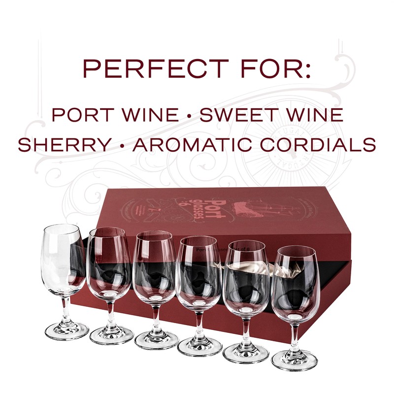 GLASSIQUE CADEAU Port and Dessert Wine, Sherry, Cordial, Aperitif Tasting