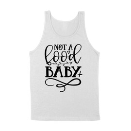Not a Food Baby Pregnancy Tank Top Unisex Small White