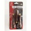 Toolzone 3 Piece Bradawls with Wooden Handles (to Ease The