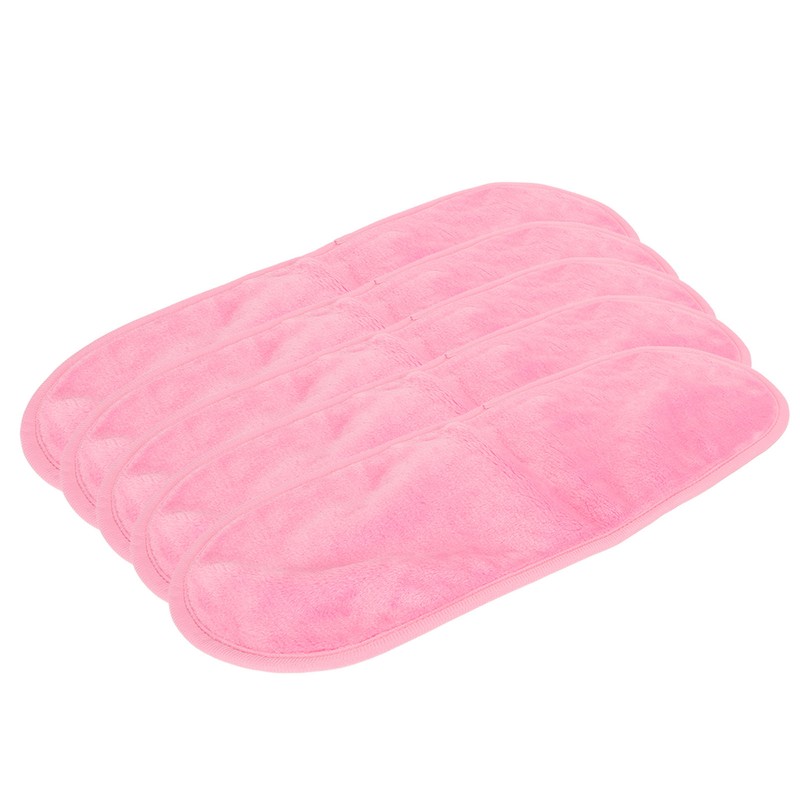 5pcs Coral Fleece Makeup Remover Towel Home Beauty Salon Reusable