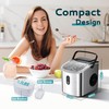 EUHOMY Ice Maker Countertop, Portable Ice Machine with Carry Handle,