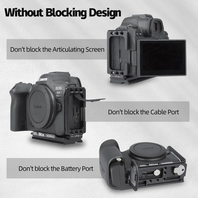 Nitze L Bracket for Canon R6 Mark II/ R6 /