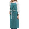 Anyasun Linen Apron, Bib Apron, Caf Style, Simple, Stylish, Natural,