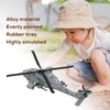 Diecast Metal Helicopter Model Sound Light Pullback Alloy Fighter Aircraft