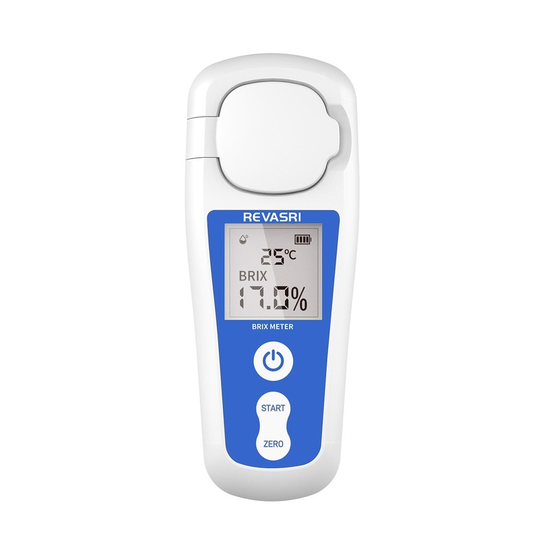 REVASRI Digital Brix Refractometer, Rechargeable Brix Meter for Liquid Sugar