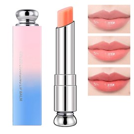 BINGBRUSH Color Changing Lipstick Lip Balm,Korean Magic Lipstick Color Change Changing Lip Tint Tinted Stain Gloss Balm Long Lasting Waterproof Moisturizer (2409#)