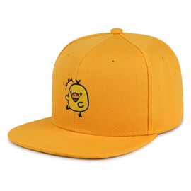 JPAK Energetic Doodle Chick Dance Hip-Hop Snapback Hat Embroidered Baseball Cap Energetic Doodle