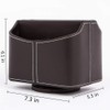 PU Leather Remote Control Holder 360 Degree Spinning Desk Organizer