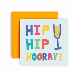 Huxters Birthday Cards for Women – Card for Her Hip Hip Hooray - Happy Birthday Card for Birthday, Friend Birthday Card for Sister Auntie Daughter Mum– Funny Birthday Card