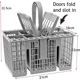 Spares2go Cutlery Basket Cage, Handle & Lid for Haier Dishwasher