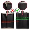 FLASK Hip Jug Gift Set. 8 oz Jug for Men