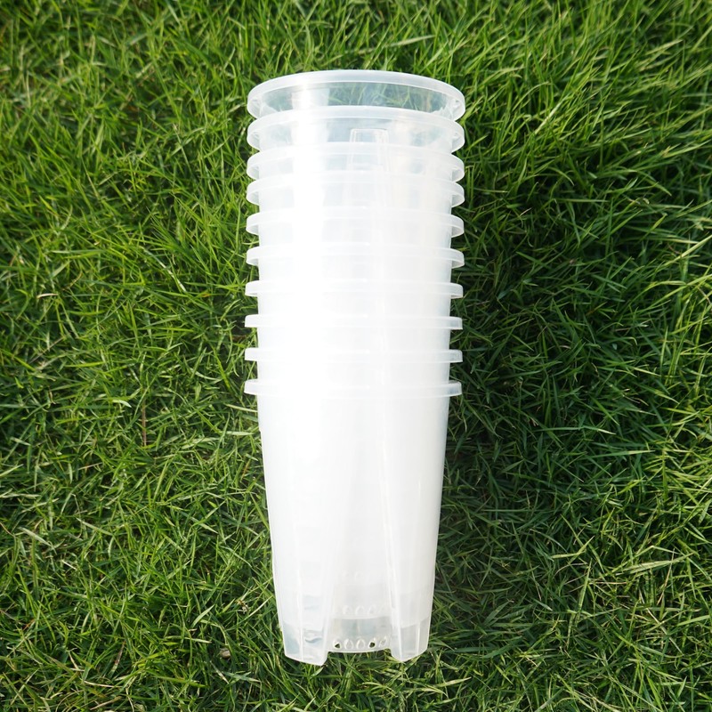 Clear Plastic Orchid Pot – 4" or 5" Diameter Air