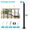 Zwinz Heavy Duty Steel Stair Baluster Posts 4 Pack, 270°